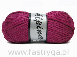 Włóczka Lammy Alpina 6 kolor 014 magenta / amarant wełna z akrylem