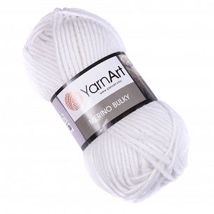 Włóczka YarnArt Merino Bulky 501 - biały