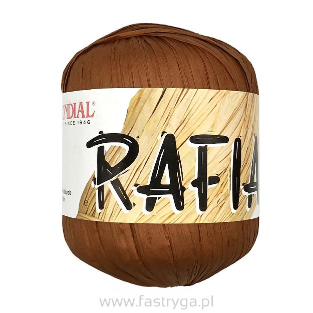 Włóczka Rafia ciemnobrązowa 981
