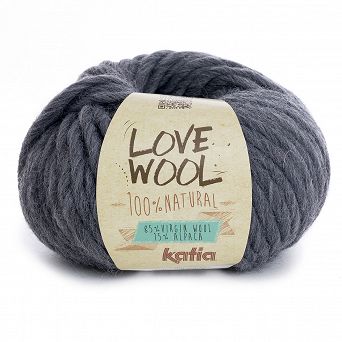 Włóczka Love Wool kolor 107 ciemny popiel