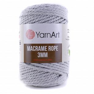 Macrame Rope 3 mm.  756 popiel