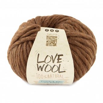 Włóczka Love Wool kolor 131 brąz