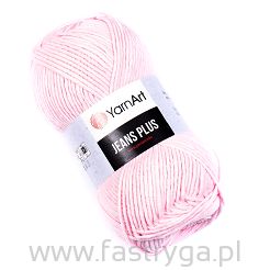 Włóczka  Jeans Plus  74 jasny róż