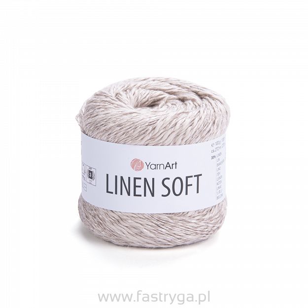 Włóczka Yarnart Linen Soft 7304 jasny beż