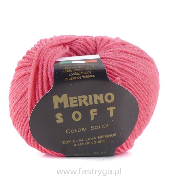 Merino soft   kolor  141 koral