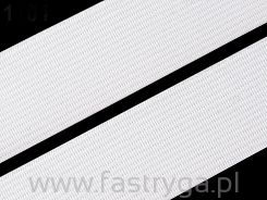 Guma płaska 20 mm biała