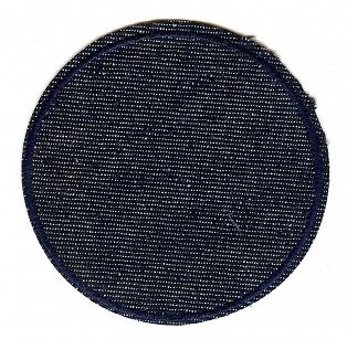 Naszywka na ubrania czarna łatka