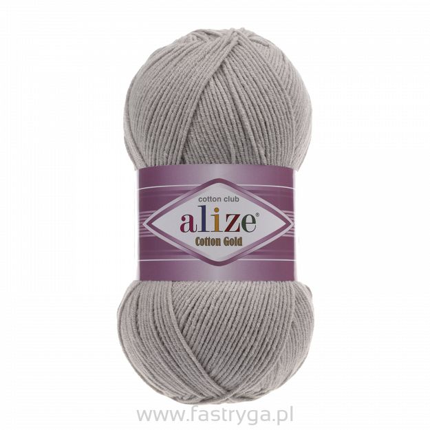 Włóczka Alize Cotton Gold  200 szary