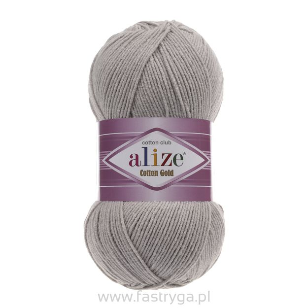 Włóczka Alize Cotton Gold  200 szary