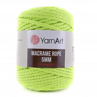 Macrame Rope 5 mm.  801 avocado neon
