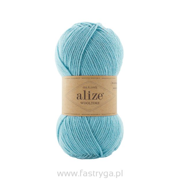 włóczka Wooltime kolor 522 błękit - 75% wełny