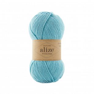 włóczka Wooltime kolor 522 błękit - 75% wełny