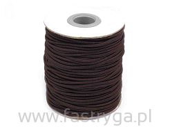 Guma okrągła 1mm (kapeluszowa) brąz