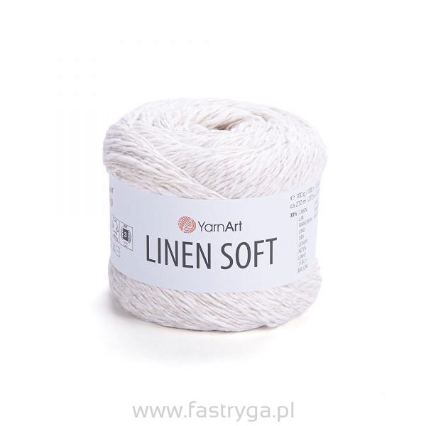 Włóczka Yarnart Linen Soft 7301 ecru