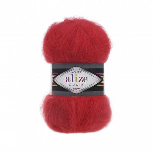 Alize Mohair Classic New 56 czerwony