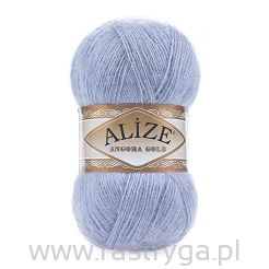Włóczka Angora Gold kolor 40 niebieski