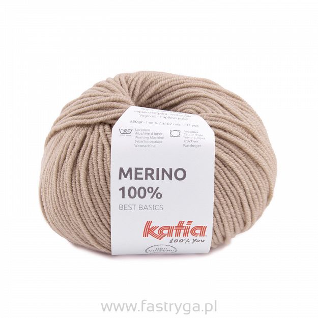 Katia Merino 100% 501 -  ciepły beż