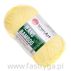 Jasnożółta włóczka Jeans Bamboo 104 Yarn Art