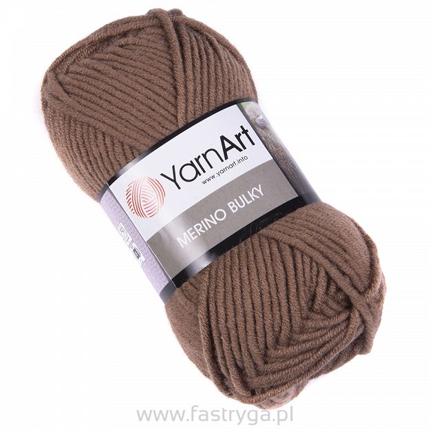 Włóczka YarnArt Merino Bulky 514 - brąz