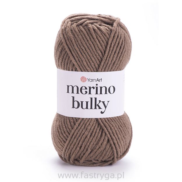 Włóczka YarnArt Merino Bulky 514 - brąz