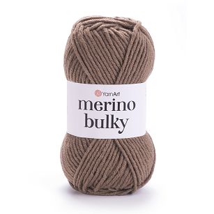 Włóczka YarnArt Merino Bulky 514 - brąz