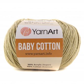 Włóczka Baby Cotton 434 jasna oliwka