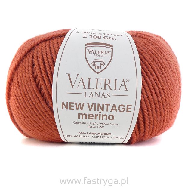 New Vintage Merino kolor 849 koral / cegła