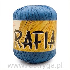 Włóczka Rafia niebieska 999