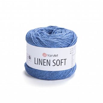 Włóczka Yarnart Linen Soft 7318 niebieski