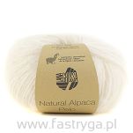 Włóczka Natural Alpaca Pelo  kolor 001 krem - 2