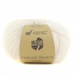 Włóczka Natural Alpaca Pelo  kolor 001