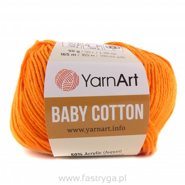 Włóczka Baby Cotton 421 pomarańczowy