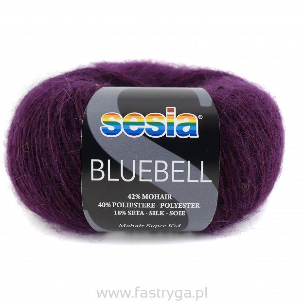 włóczka moherowa z cekinami Bluebell 956