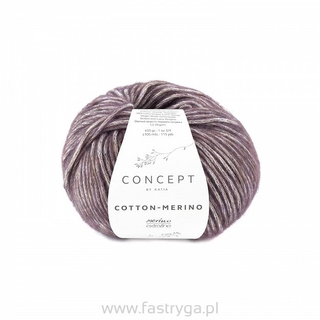 Katia Cotton Merino 134 bakłażan / fiolet