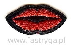 Naszywka termoprzylepna czerwone usta