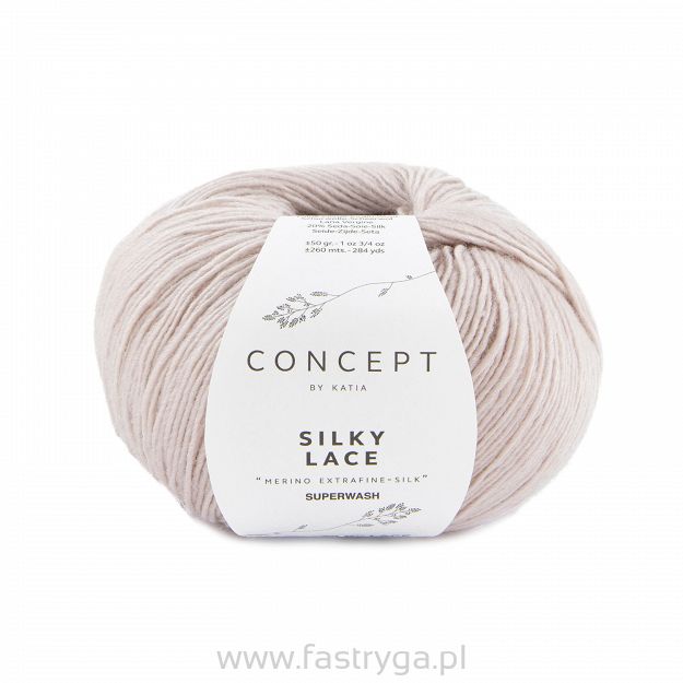 Włóczka Silky Lace kolor 184 pastelowy róż