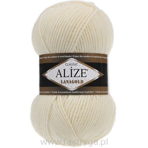 Alize Lanagold  01 kremowy