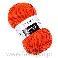 Włóczka  Jeans Plus 85 pomarańczowy