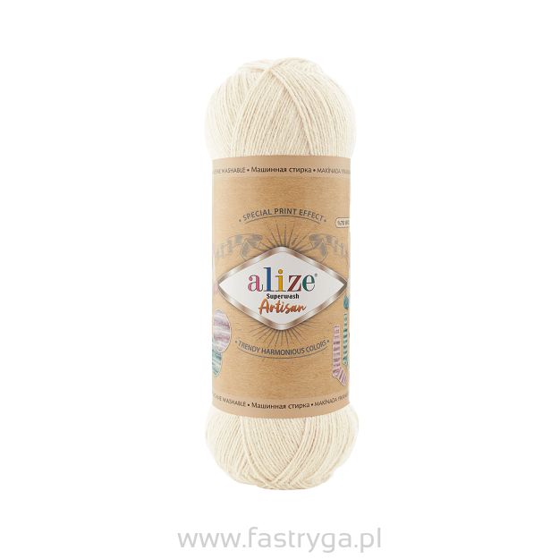 Włóczka Superwash Artisan 1 ecru