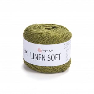 Włóczka Yarnart Linen Soft 7314 oliwka