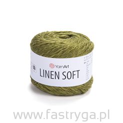 Włóczka Yarnart Linen Soft 7314 oliwka