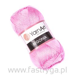 Włóczka 100% bawełny Begonia kolor 0319 róż