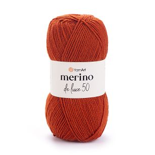 Merino De Luxe 50  kolor 3027