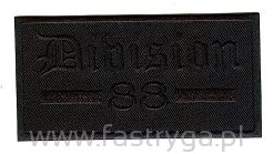 Naszywka termoprzylepna czarna Division 88