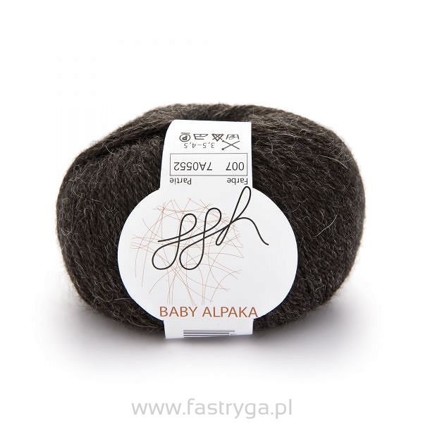 Baby Alpaka  07 ciemny brąz