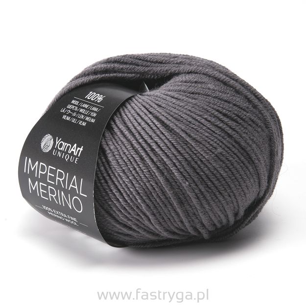 włóczka Imperial Merino kolor 3347 ciemny popiel stalowy