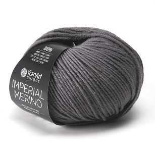 włóczka Imperial Merino kolor 3347 ciemny popiel stalowy