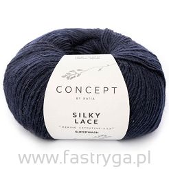Włóczka Silky Lace kolor 157 granat