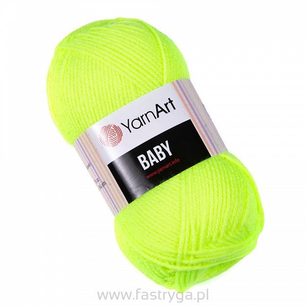 Włóczka akrylowa YarnArt Baby  8232 limonka neon