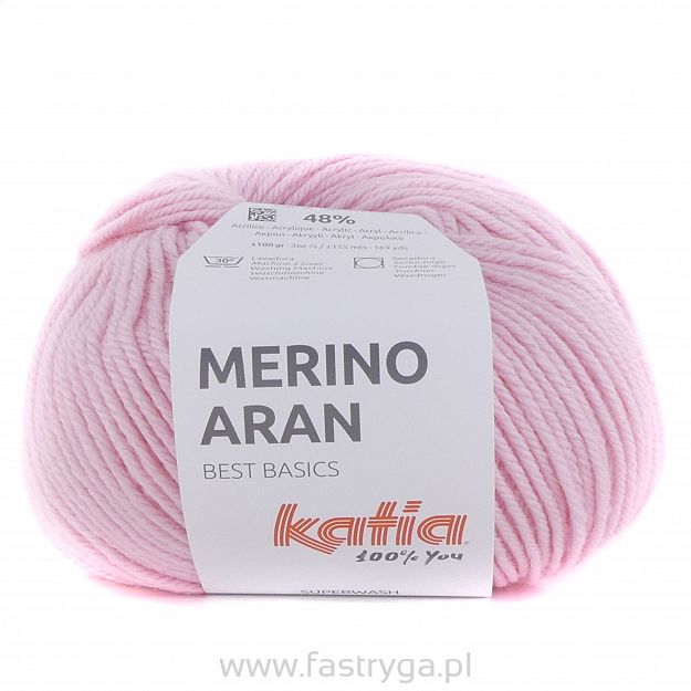 Merino Aran  67 jasny róż